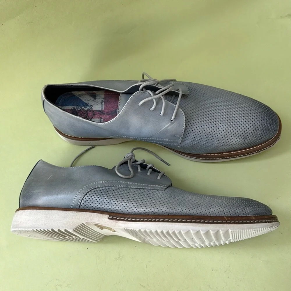 Grayish blue English Laundry leather shoes